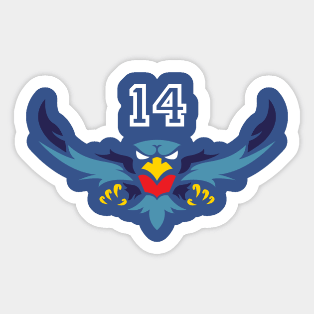 Thunderbirds Team Shirt 14 Sticker by DaleMettam